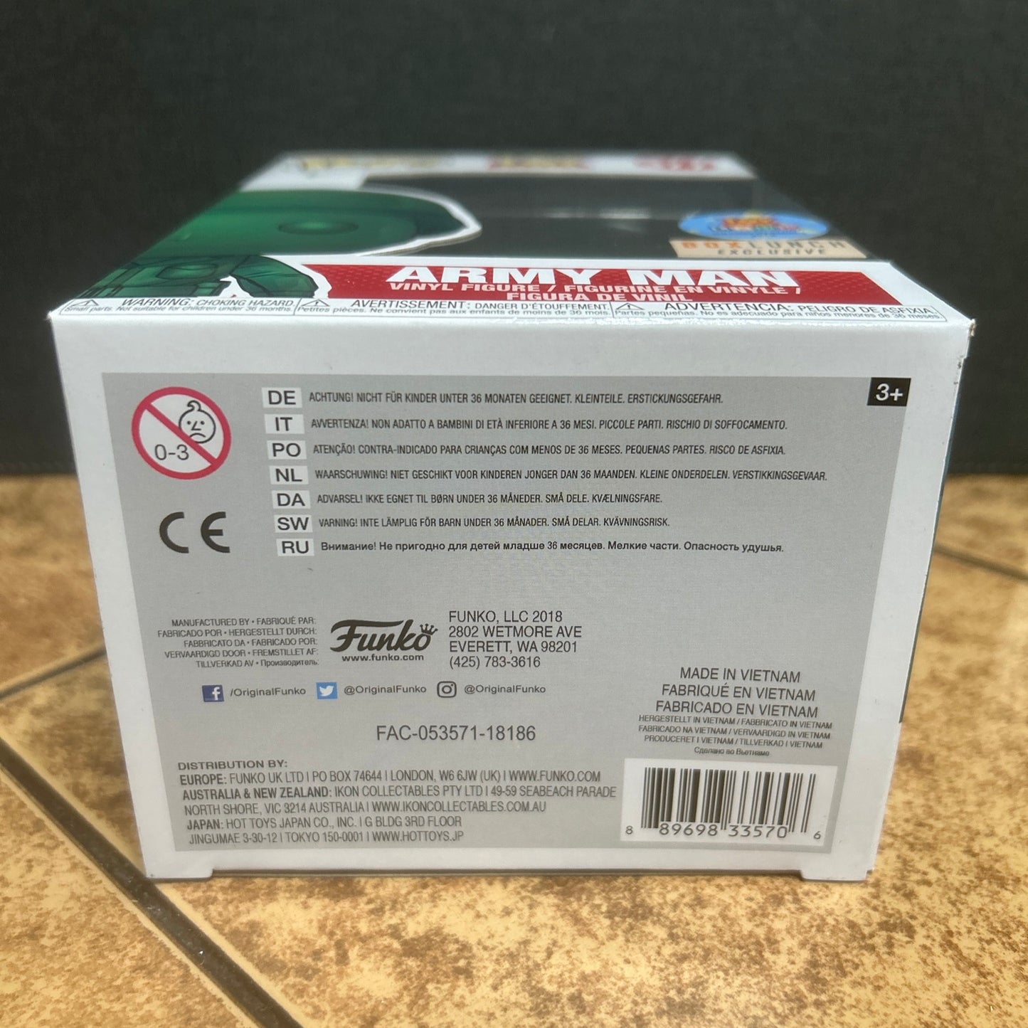 Funko Pop Disney Toy Story Army Man #377 Box Lunch Exclusive Toy Story Land Box