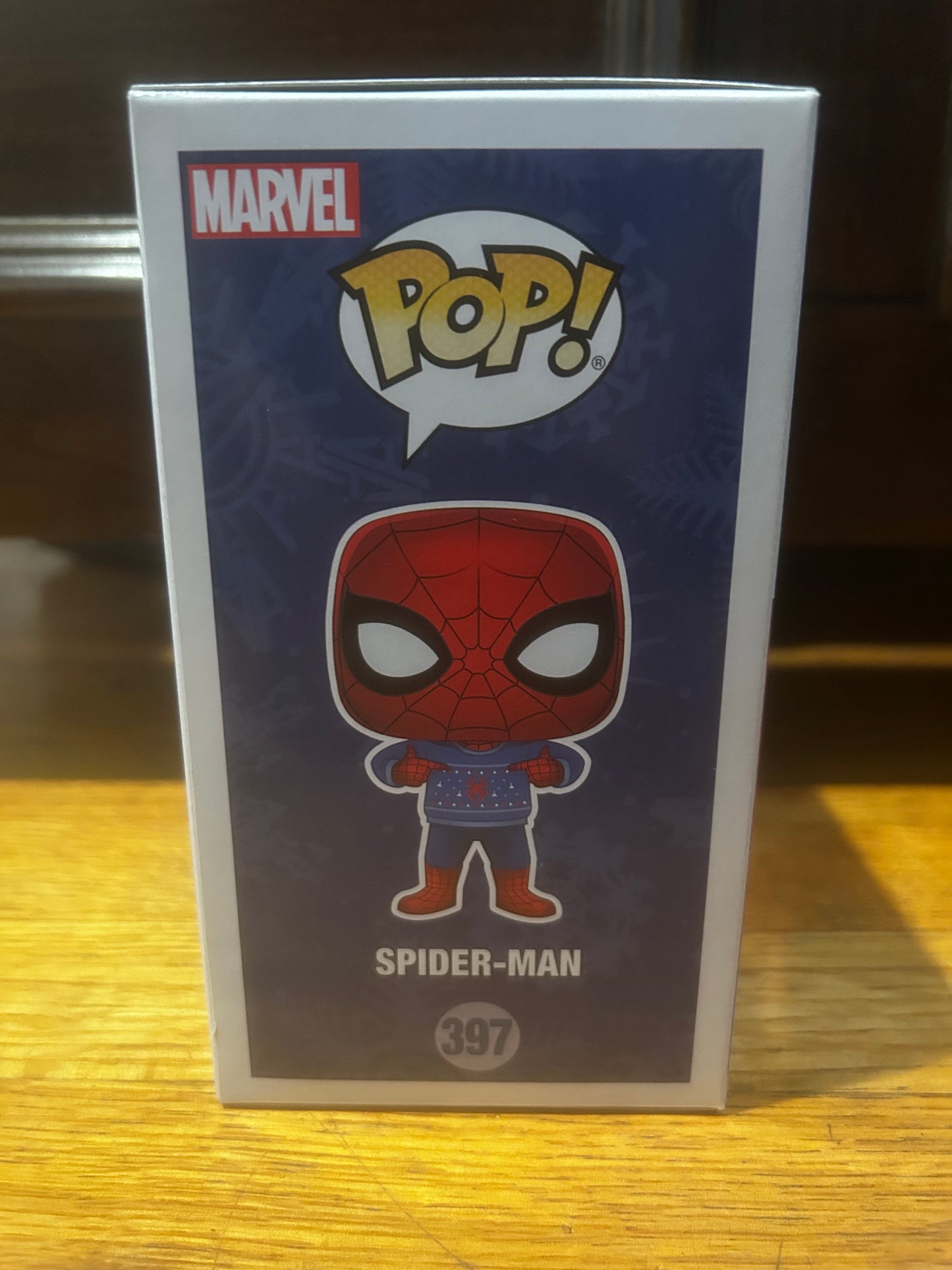Funko Pop Marvel Spider-Man in Ugly Holiday Sweater #397