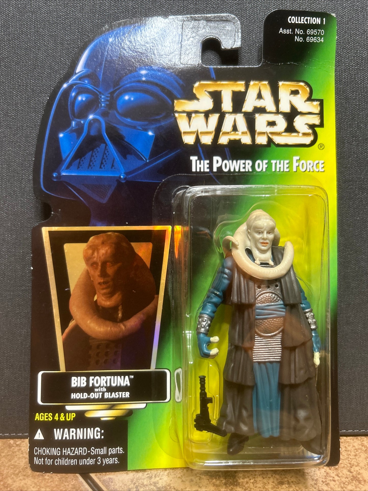 Star Wars The Power of the Force Bib Fortuna w/ Hold-Out Blaster