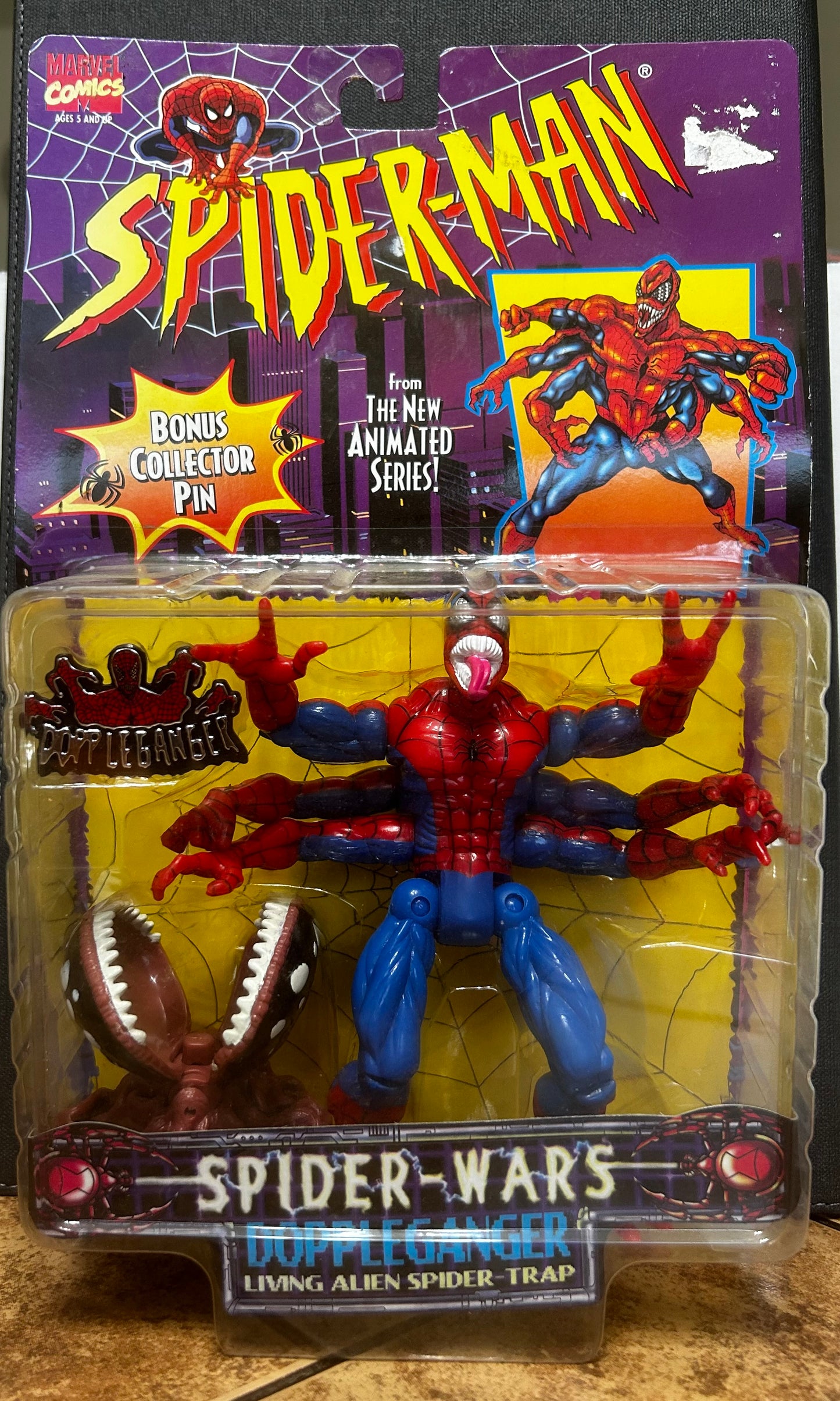 Spider-Man Doppleganger Spider Wars with Living Alien Spider-Trap