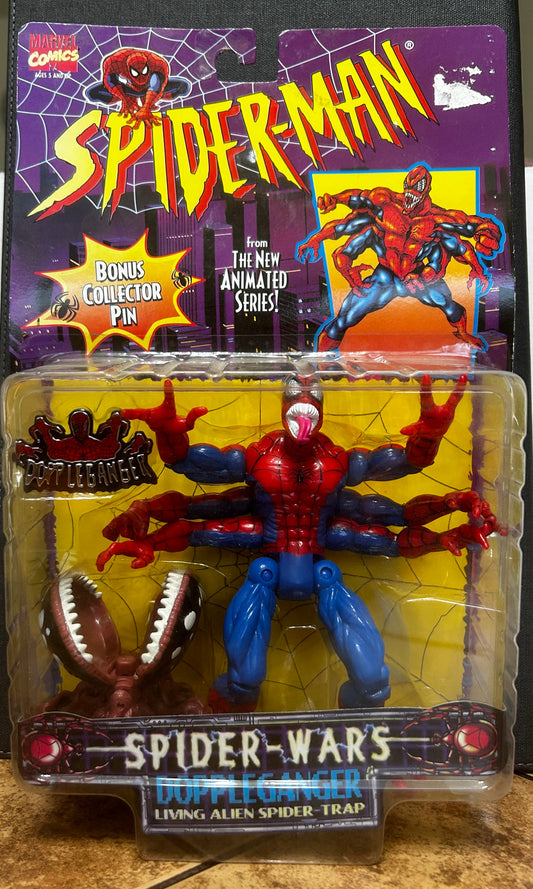 Spider-Man Doppleganger Spider Wars with Living Alien Spider-Trap