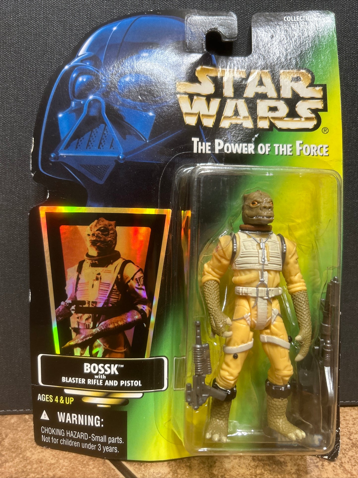 Star Wars The Power of the Force Bossk w/ Blaster Rifle and Pistol