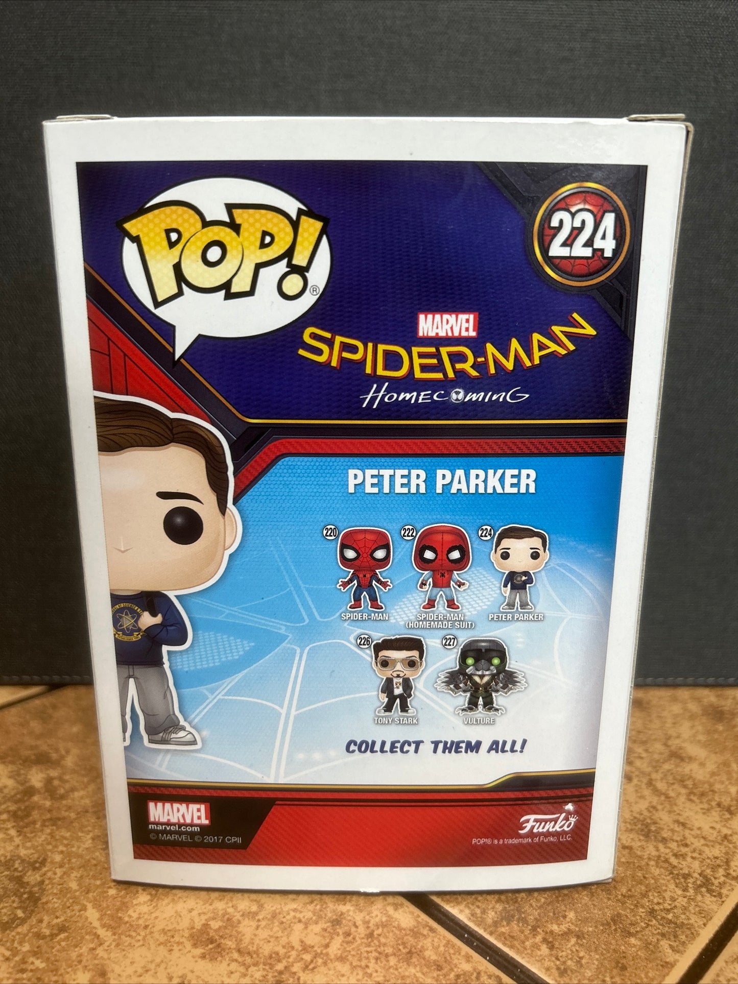 Funko Pop Marvel Live Action Movie Spider-Man Home Coming Peter Parker #224