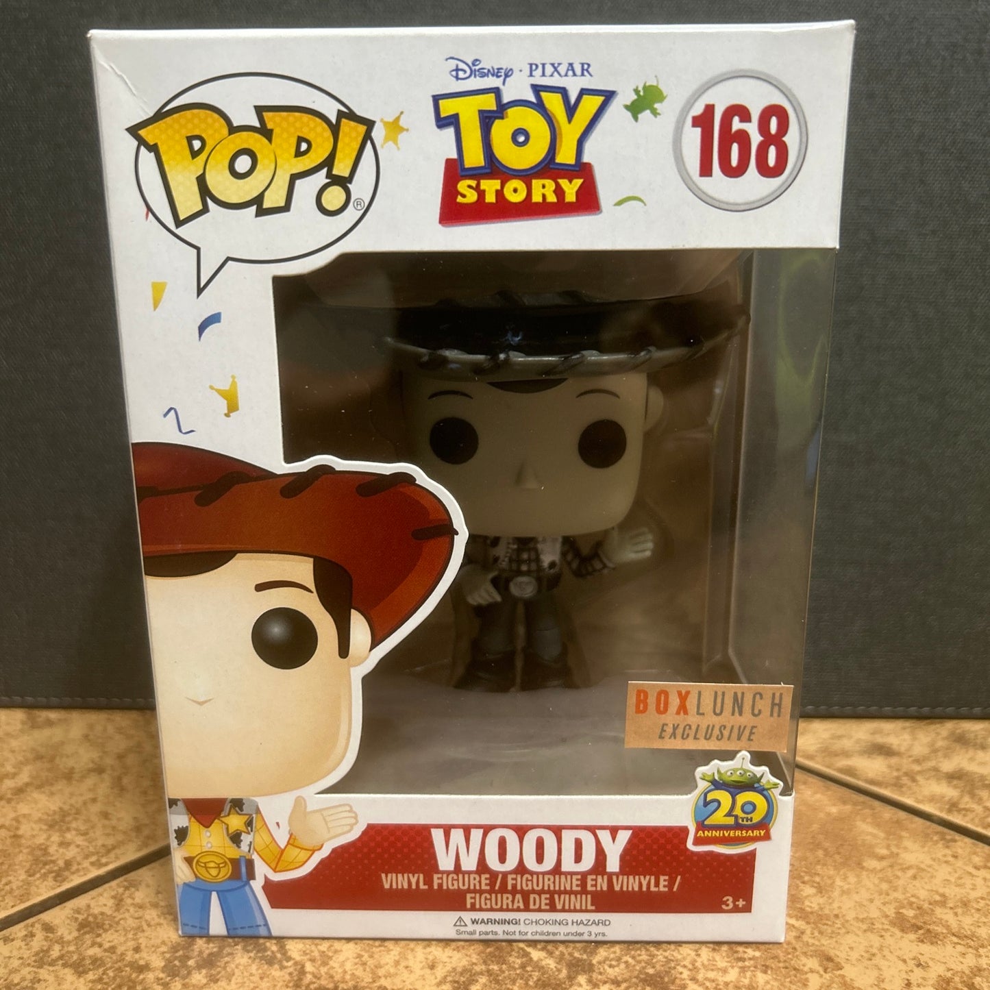 Funko Pop Disney Pixar Toy Story Woody #168 Black & White Box Lunch Exclusive