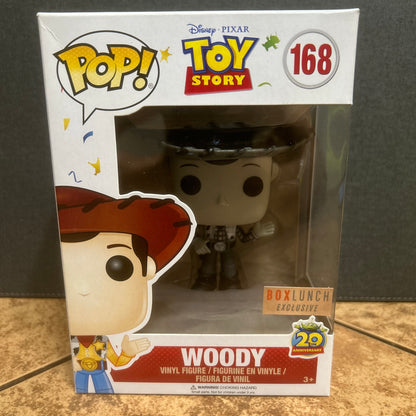 Funko Pop Disney Pixar Toy Story Woody #168 Black & White Box Lunch Exclusive