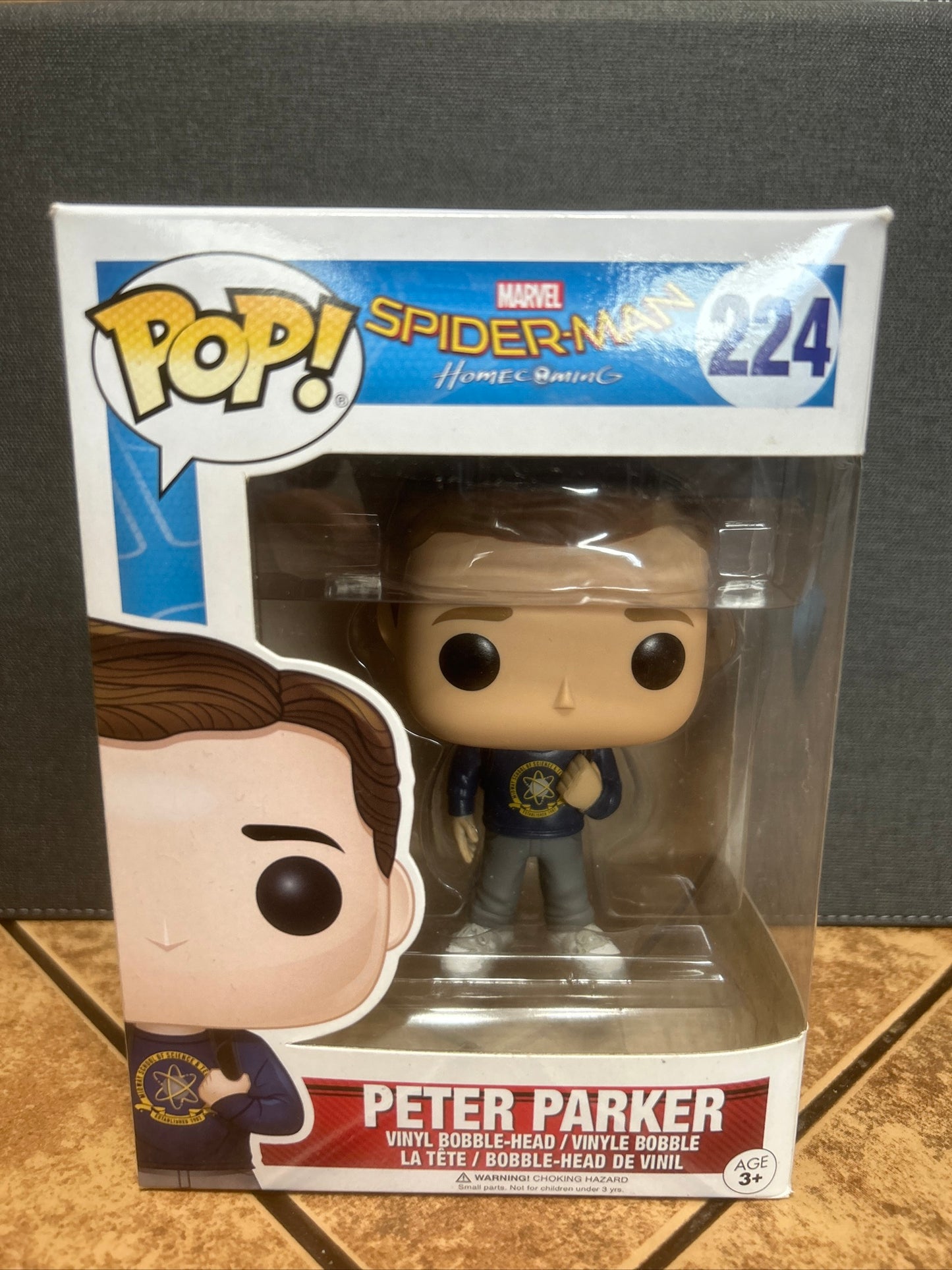 Funko Pop Marvel Live Action Movie Spider-Man Home Coming Peter Parker #224