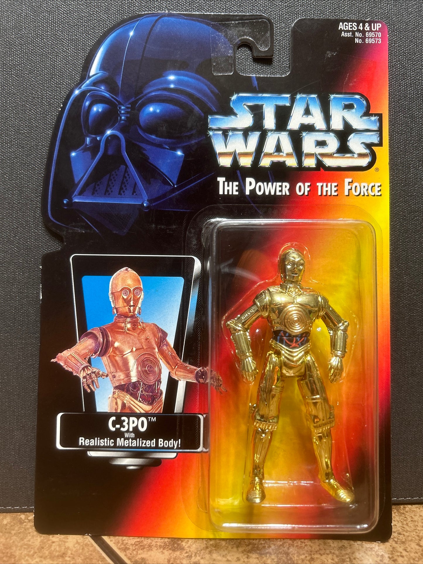 Star Wars The Power of the Force C-3PO With Realistic Metalized Body