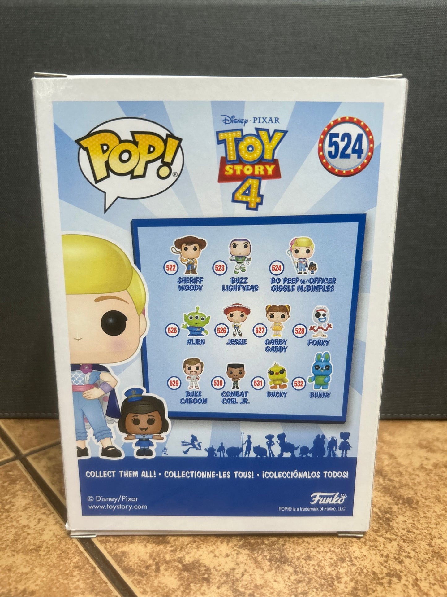 Funko Pop Disney Pixar Animation Toy Story 4 Bo Peep w/ Officer McDimples #524