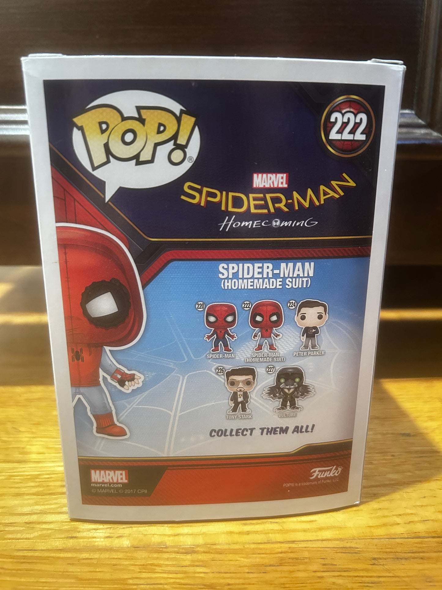 Funko Pop Marvel Movie: Spider-Man Homecoming: Spider-Man (Homemade Suit) #222