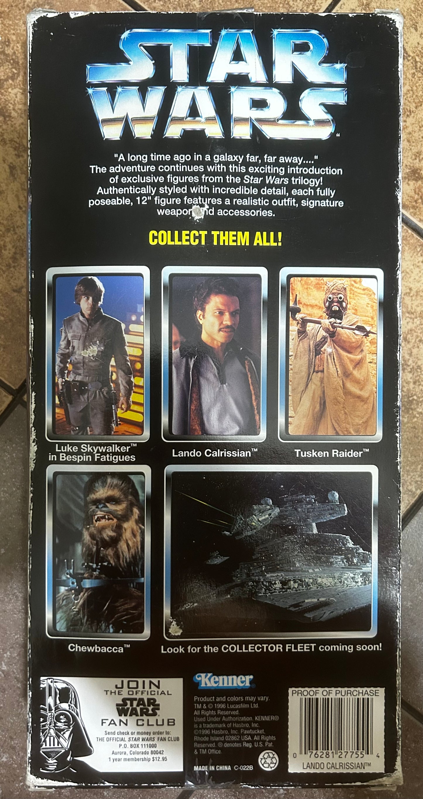 Star Wars Collector Series 1996 Lando Calrissian 12 Inch Figure