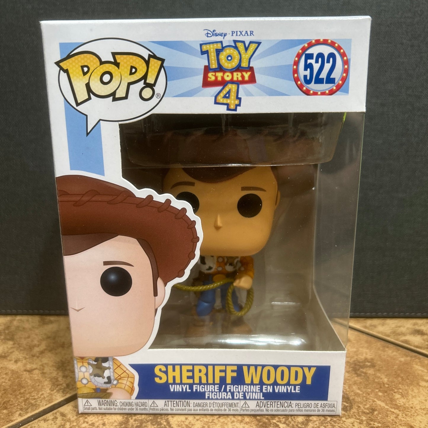 Funko Pop Disney Pixar Animation Movie Toy Story 4 Sheriff Woody #522