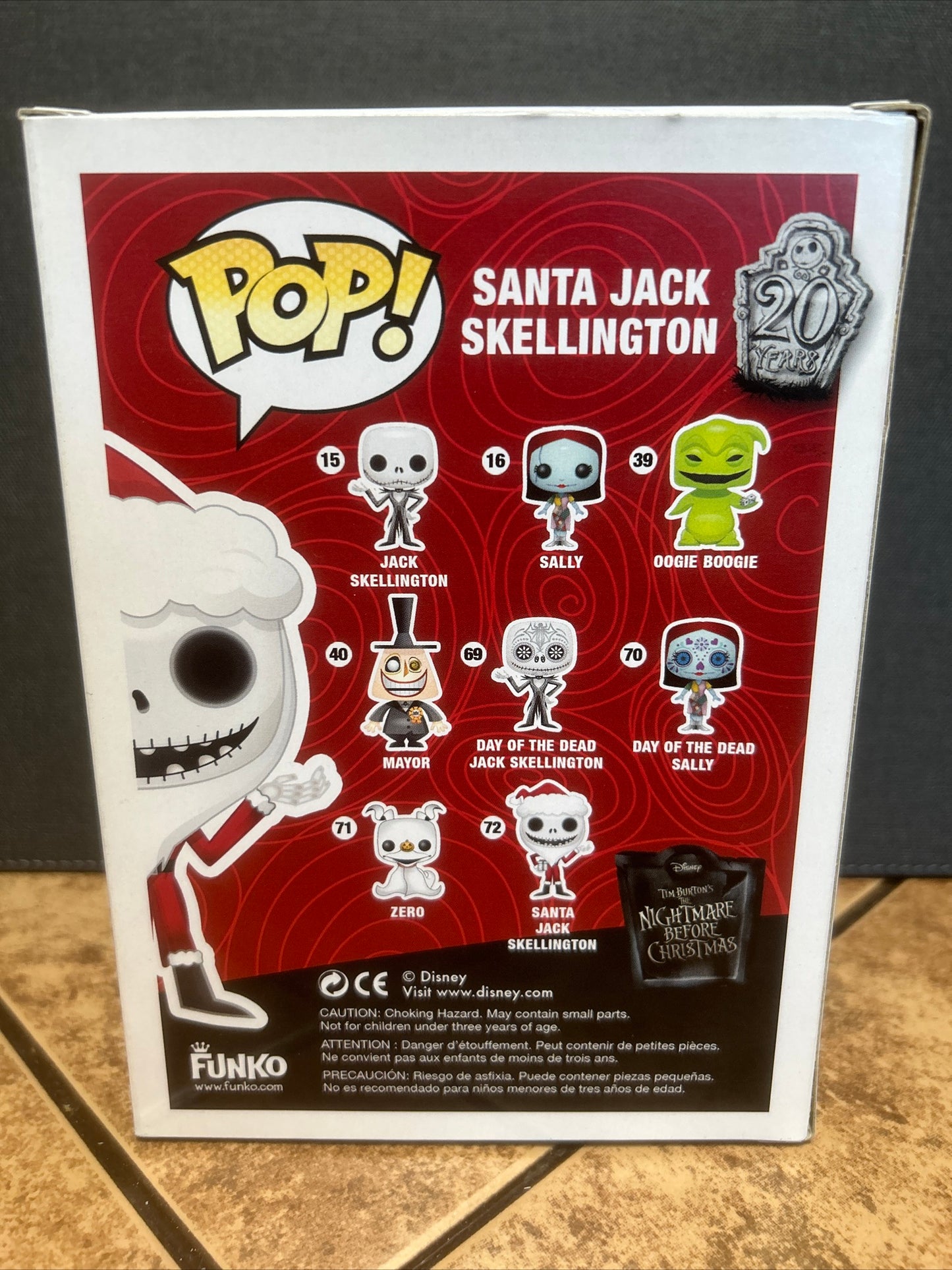 Funko Pop Disney Nightmare Before Christmas: Santa Jack Skellington #72