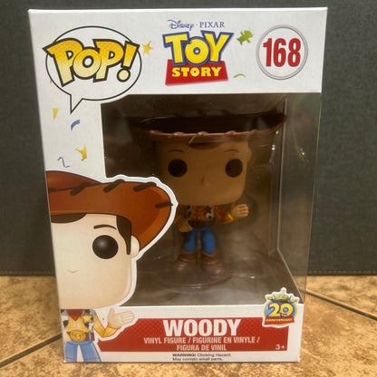 Funko Pop Disney Pixar Animation Movie Toy Story Woody #168 20th Anniversary