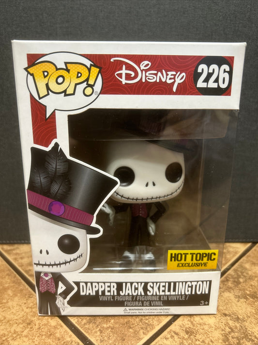 Funko Pop Disney Animation Dapper Jack Skellington #226 Hot Topic Exclusive