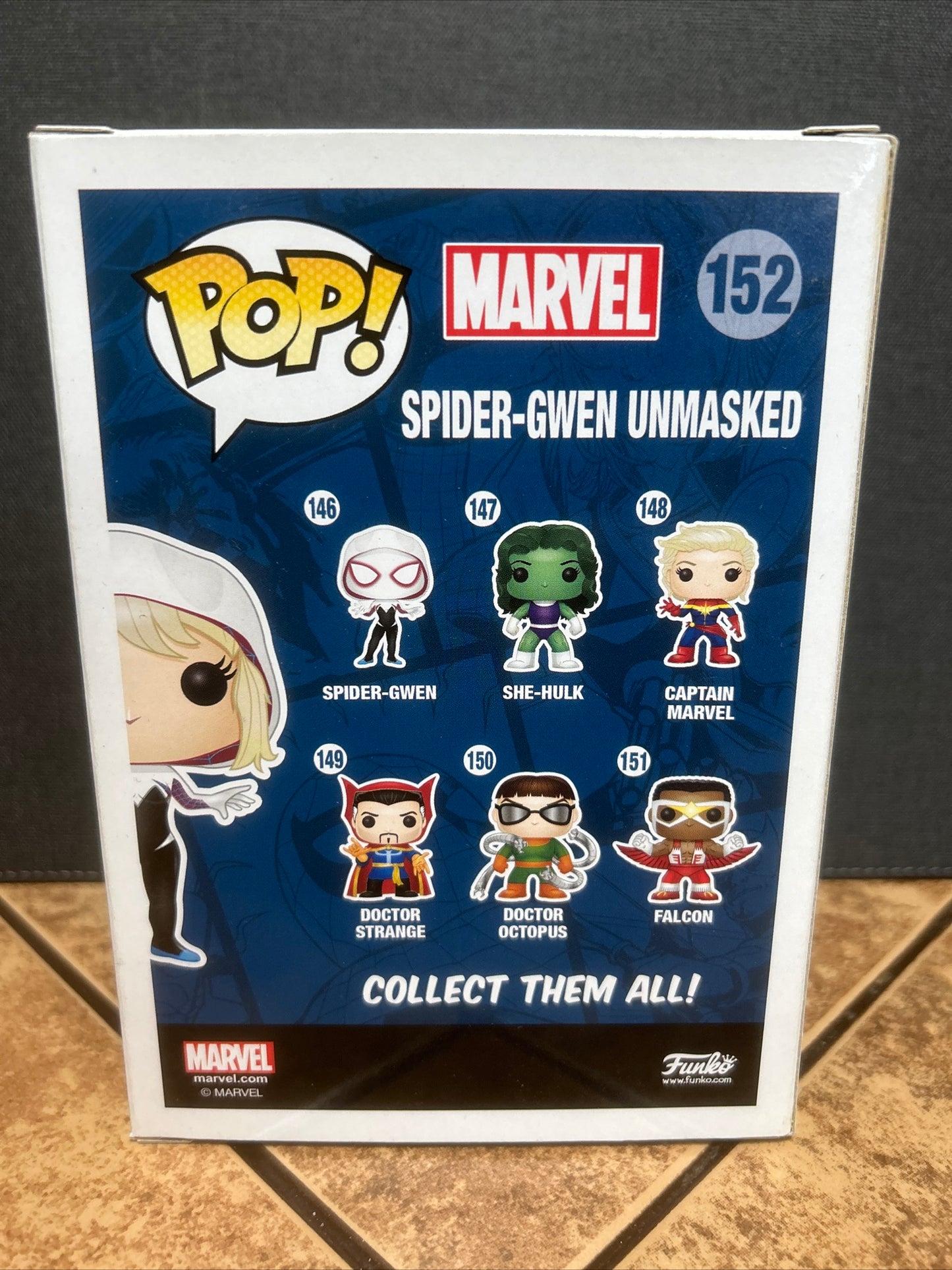 Funko Pop Marvel Comics: Spider-Gwen UnMasked #152