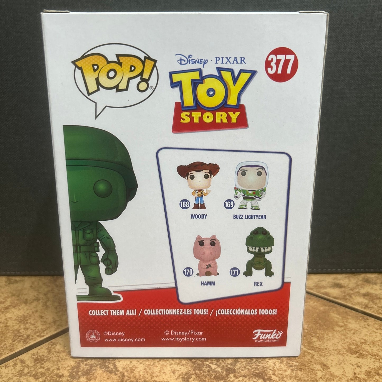 Funko Pop Disney Toy Story Army Man #377  Box Lunch Exclusive Toy Story Land Box