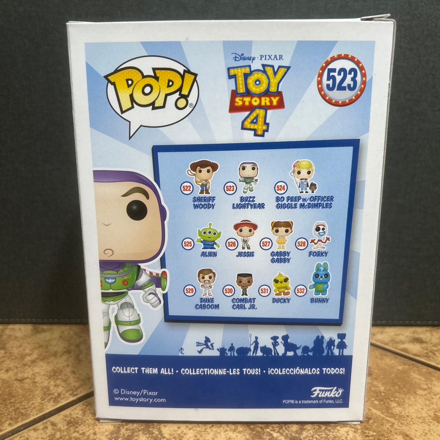 Funko Pop Disney Pixar Animation Movie Toy Story 4 Buzz Lightyear #523