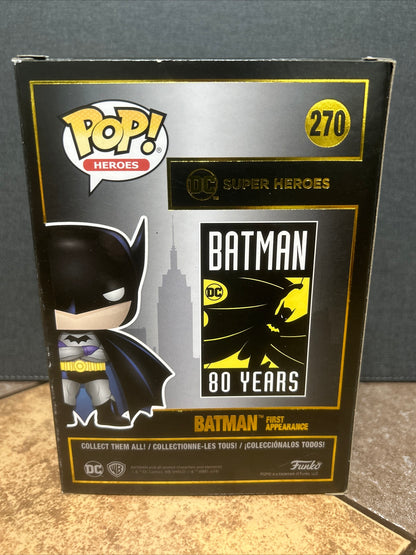 Funko Pop Heroes DC Comics: Batman (First Appearance) (80 Years) #270