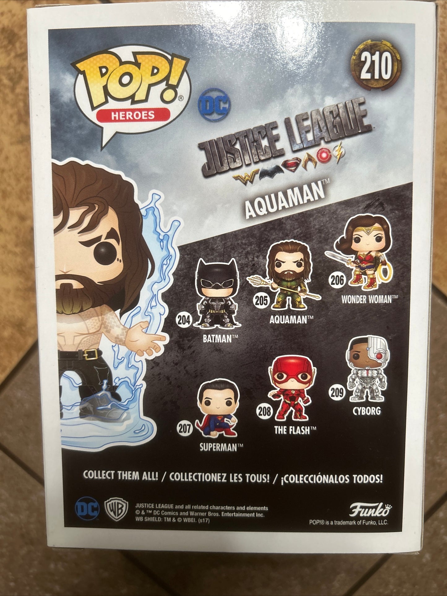 Funko Pop Live Action Movie DC Justice League: Aquaman #210 DC Exclusive