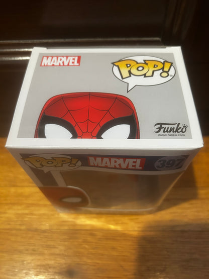 Funko Pop Marvel Spider-Man in Ugly Holiday Sweater #397