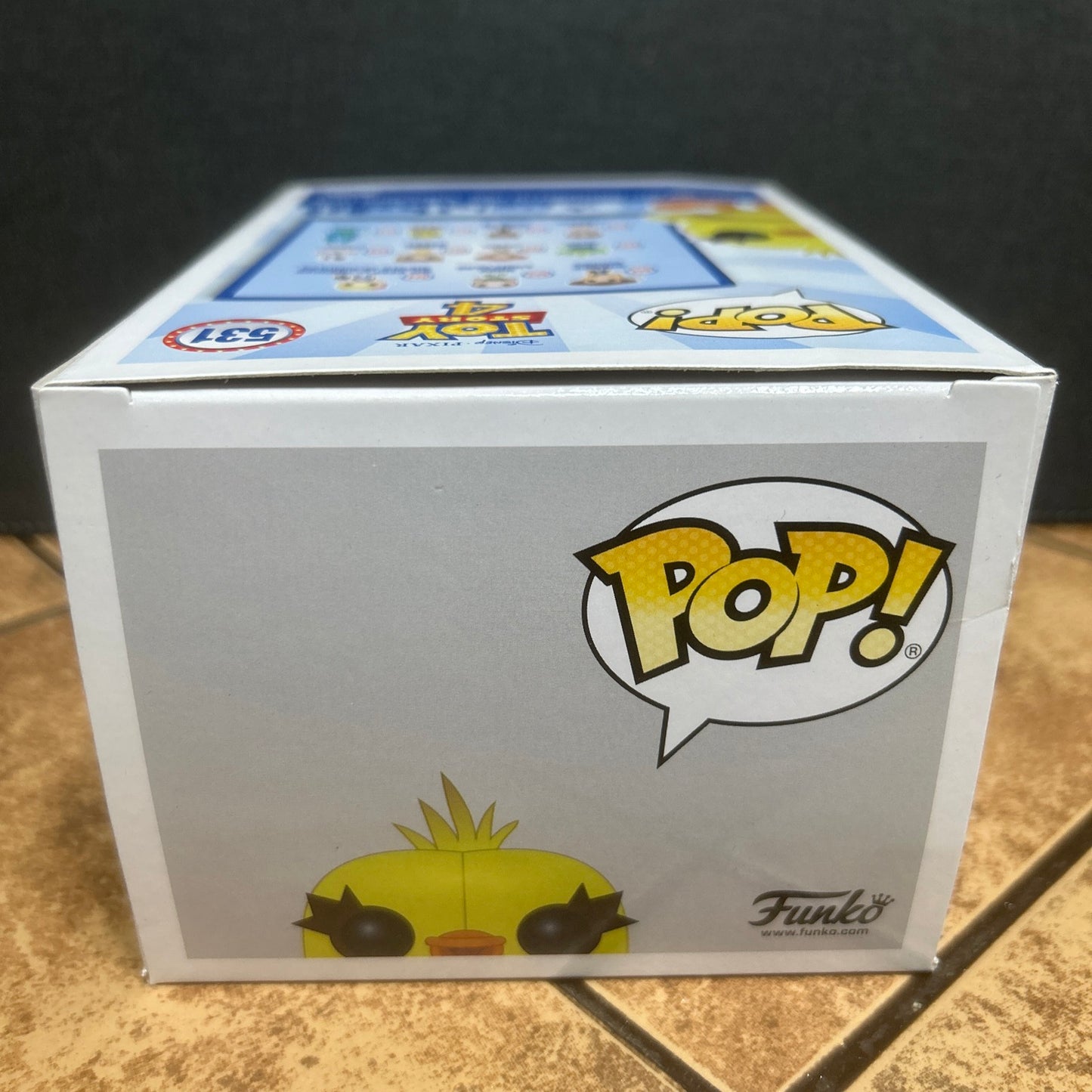 Funko Pop Disney Animation Pixar Toy Story 4 Ducky #531 FYE Exclusive Flocked