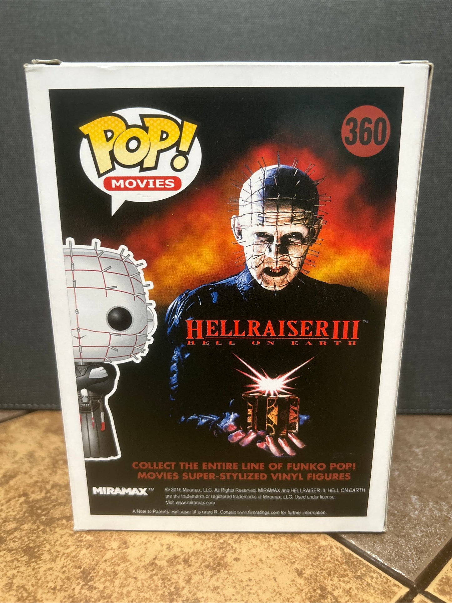 Funko Pop Movies Hellraiser 3 Hell On Earth Pinhead #360 Hot Topic Exclusive