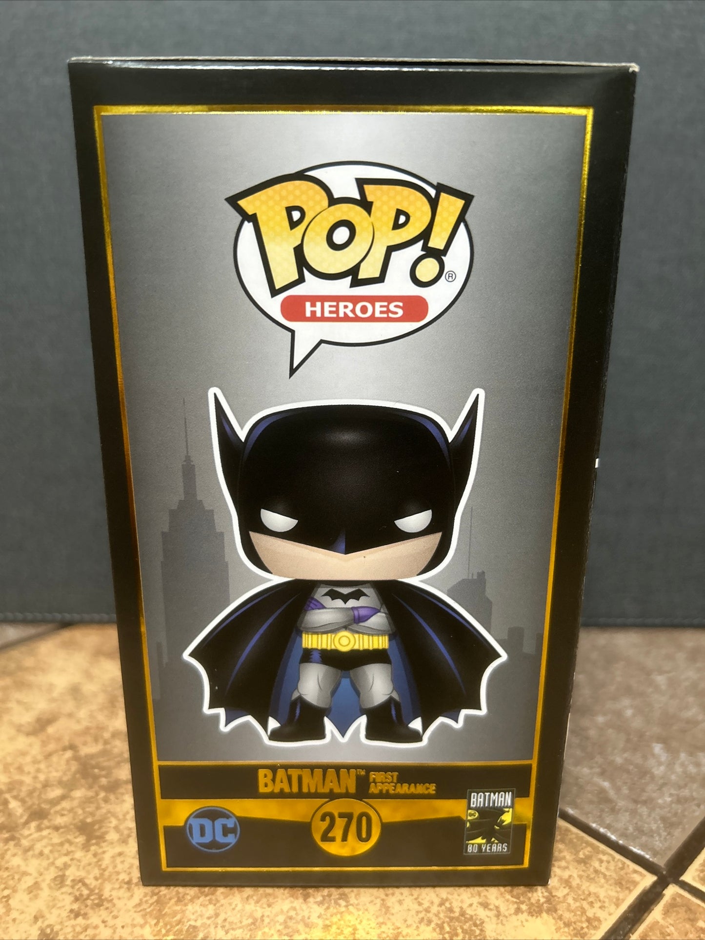 Funko Pop Heroes DC Comics: Batman (First Appearance) (80 Years) #270