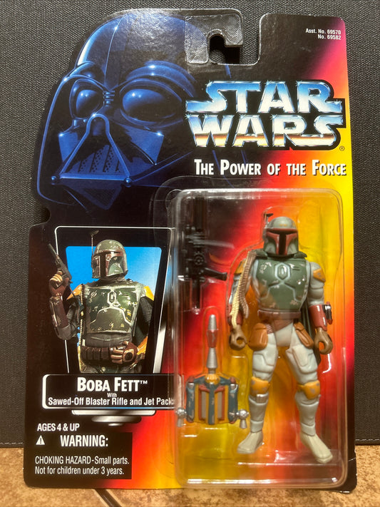 Star Wars The Power of the Force Boba Fett w/ Sawed-Off Blaster Rifle & Jet Pack