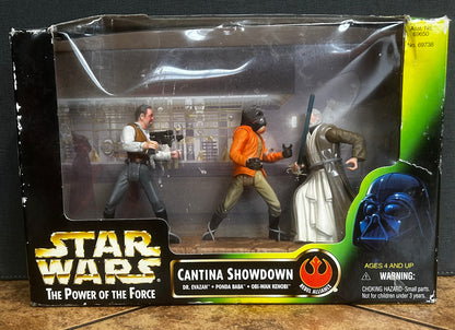 Star Wars The Power of the Force Cantina Showdown Dr. Evazan, Ponda Baba, and Obi-Wan