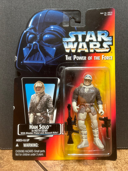 Star Wars The Power of the Force Han Solo Hoth Gear w/ Blaster Pistol and Rifle