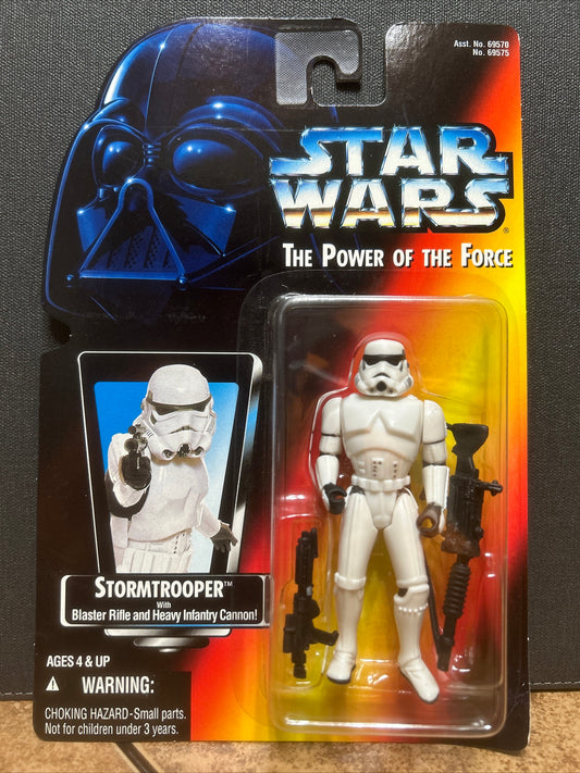 Star Wars The Power of the Force Stormtrooper w/ Blaster Rifle and Heavy Infantry Cannon