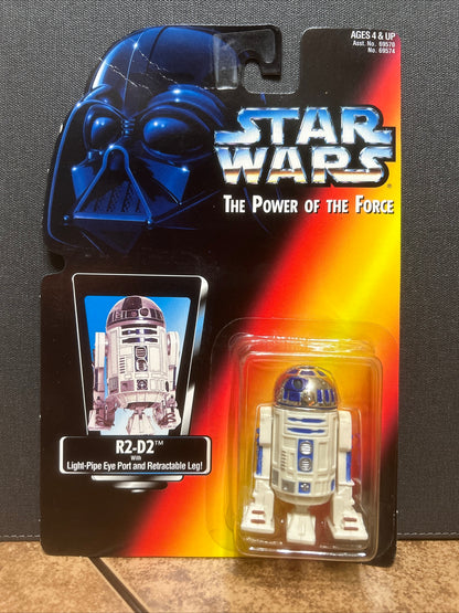 Star Wars The Power of the Force R2-D2 w/ Light-Pipe Eye Port & Retractable Leg