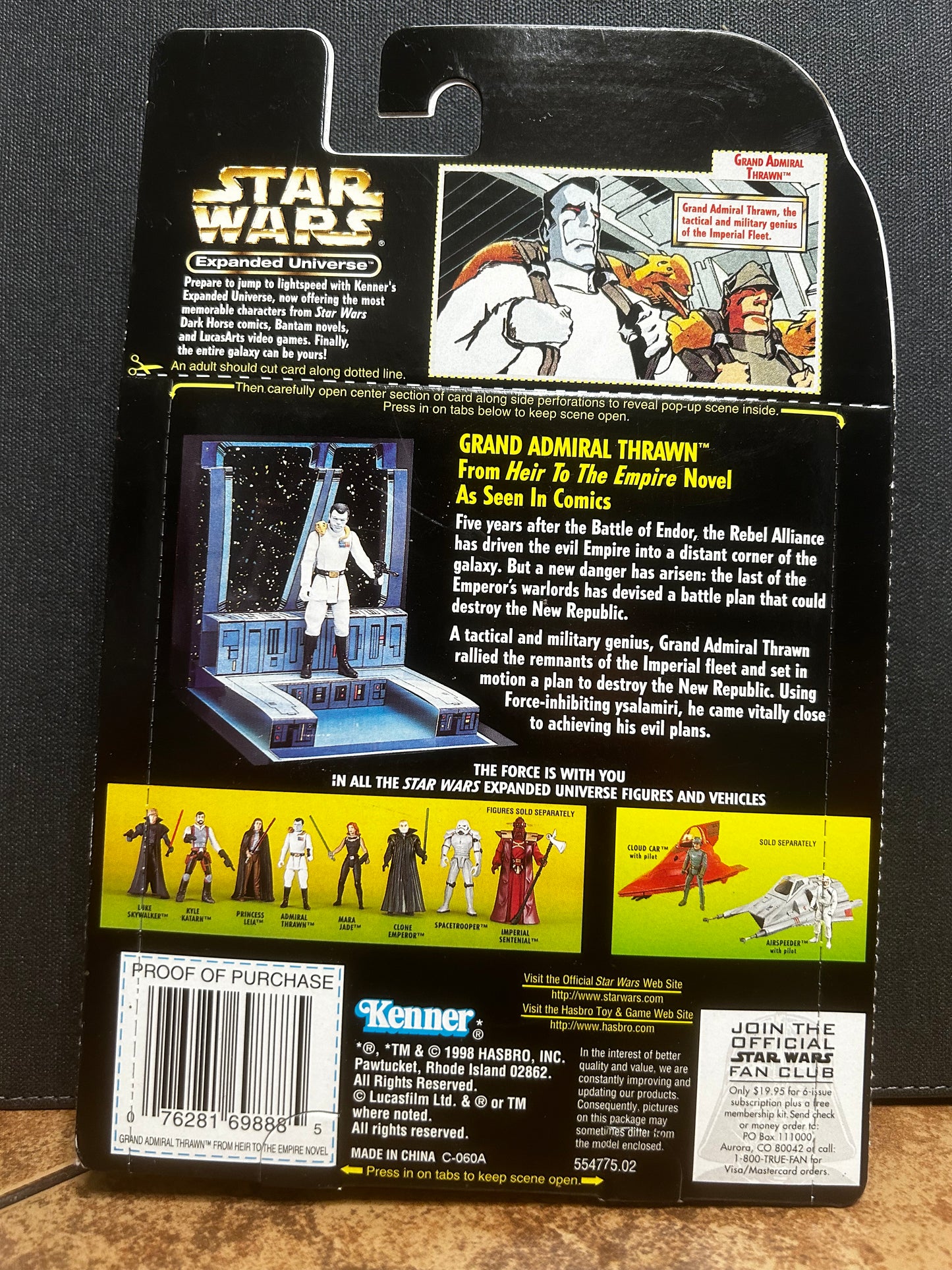 Star Wars Expanded Universe Grand Admiral Thrawn 3D Playscene Kenner Toys