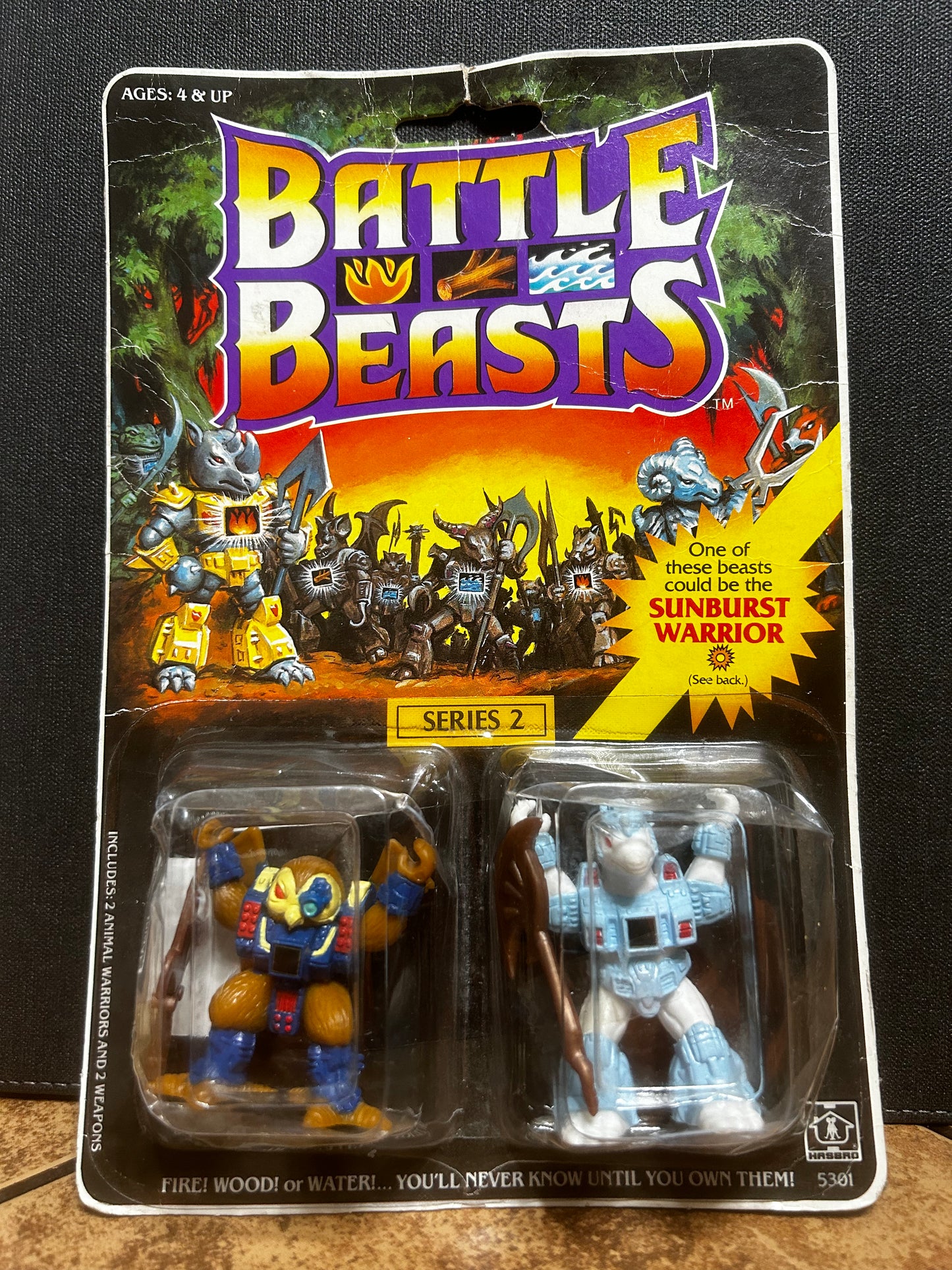 Battle Beasts Series 2 Sealed Pillager Polar Bear and Knight Owl