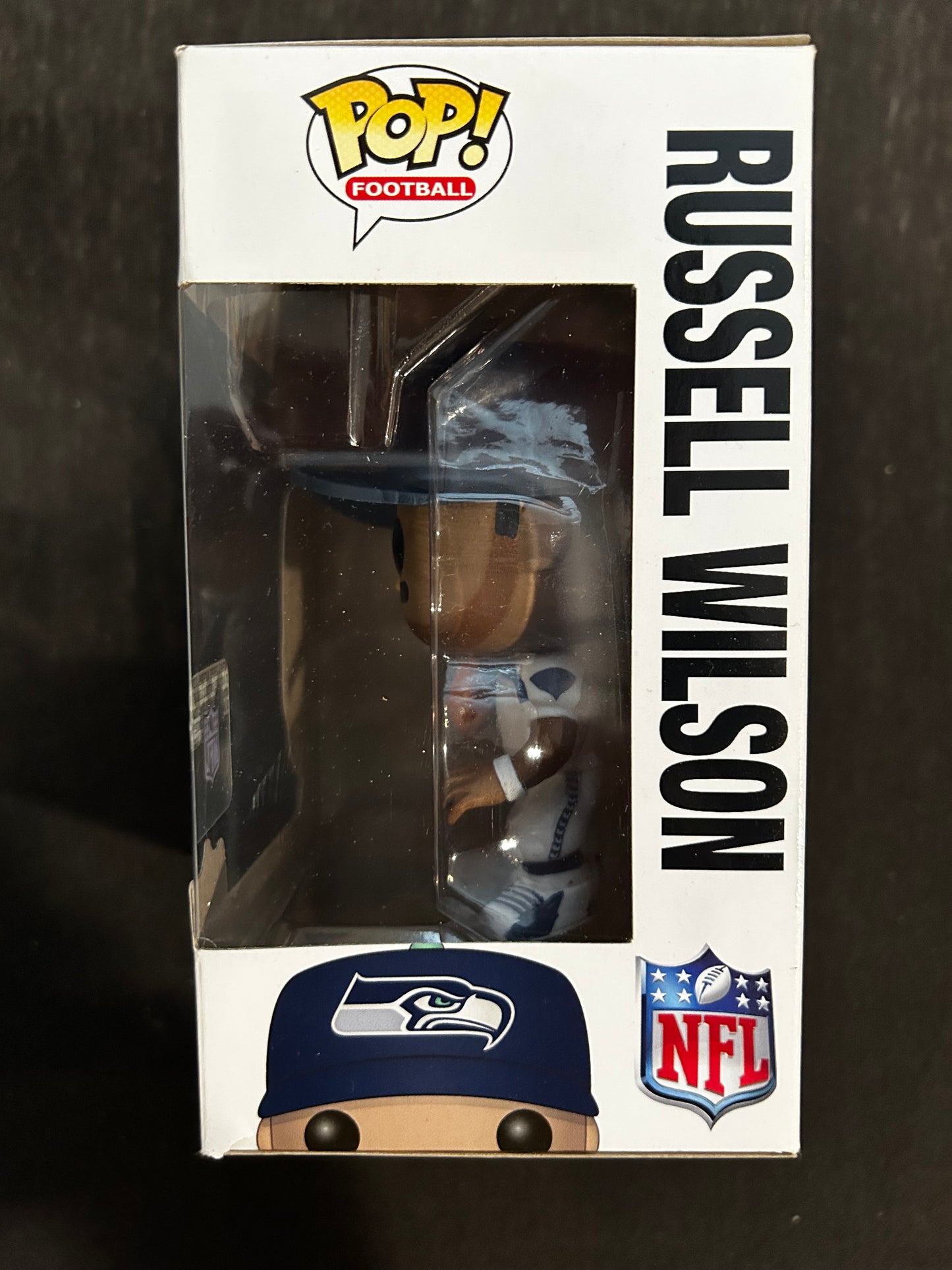 Funko Pop! NFL Seattle Seahawks: Russell Wilson White Jersey Hat w/ Logo #57