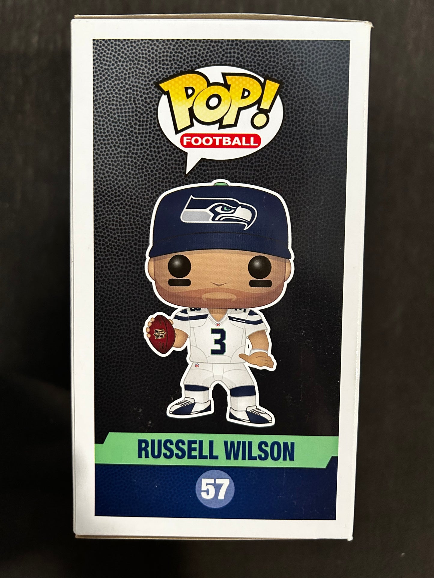 Funko Pop! NFL Seattle Seahawks: Russell Wilson White Jersey Hat w/ Logo #57