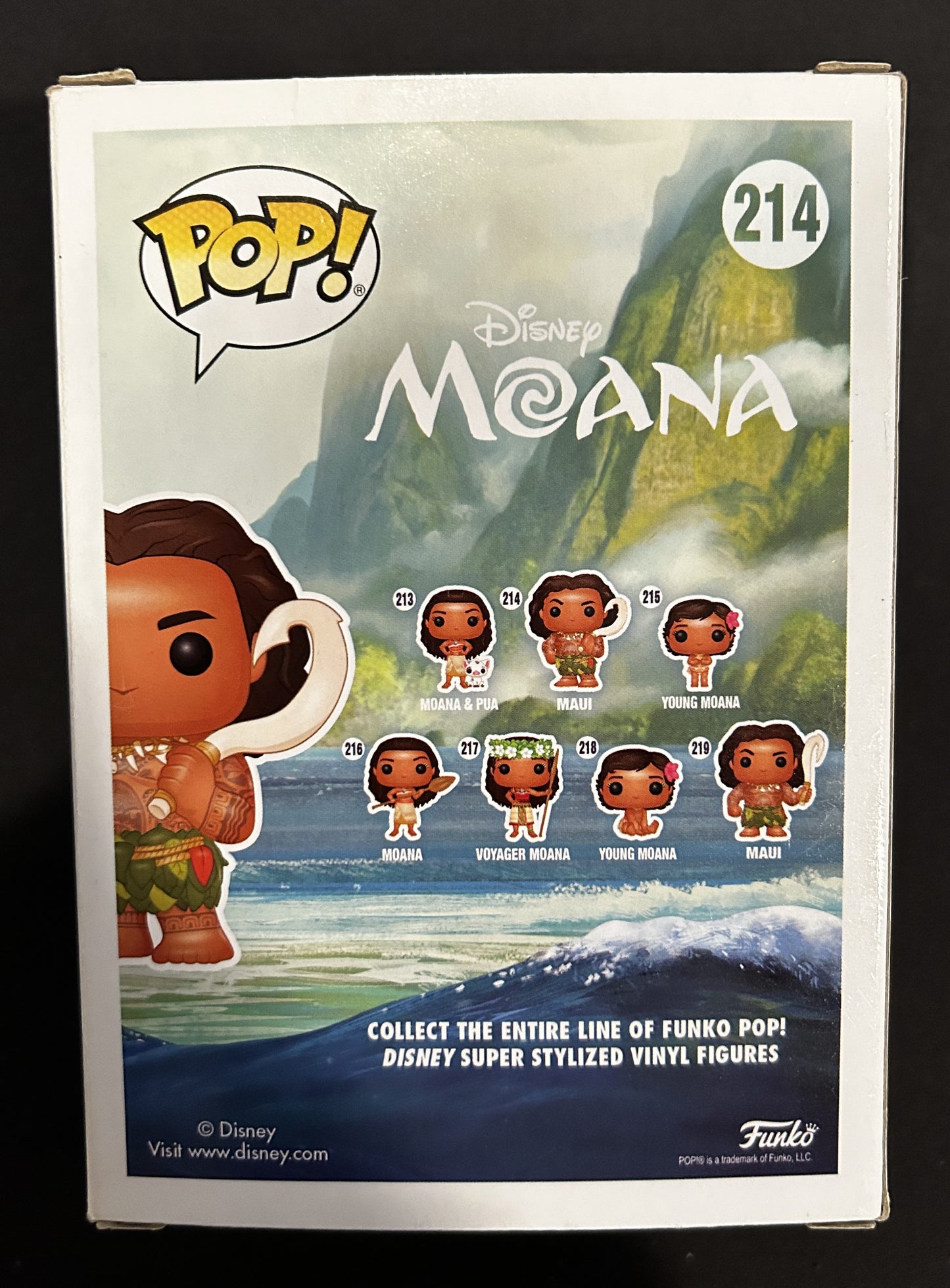 Funko Pop Disney Animated Movie Moana: Maui #214 Hook on Shoulder