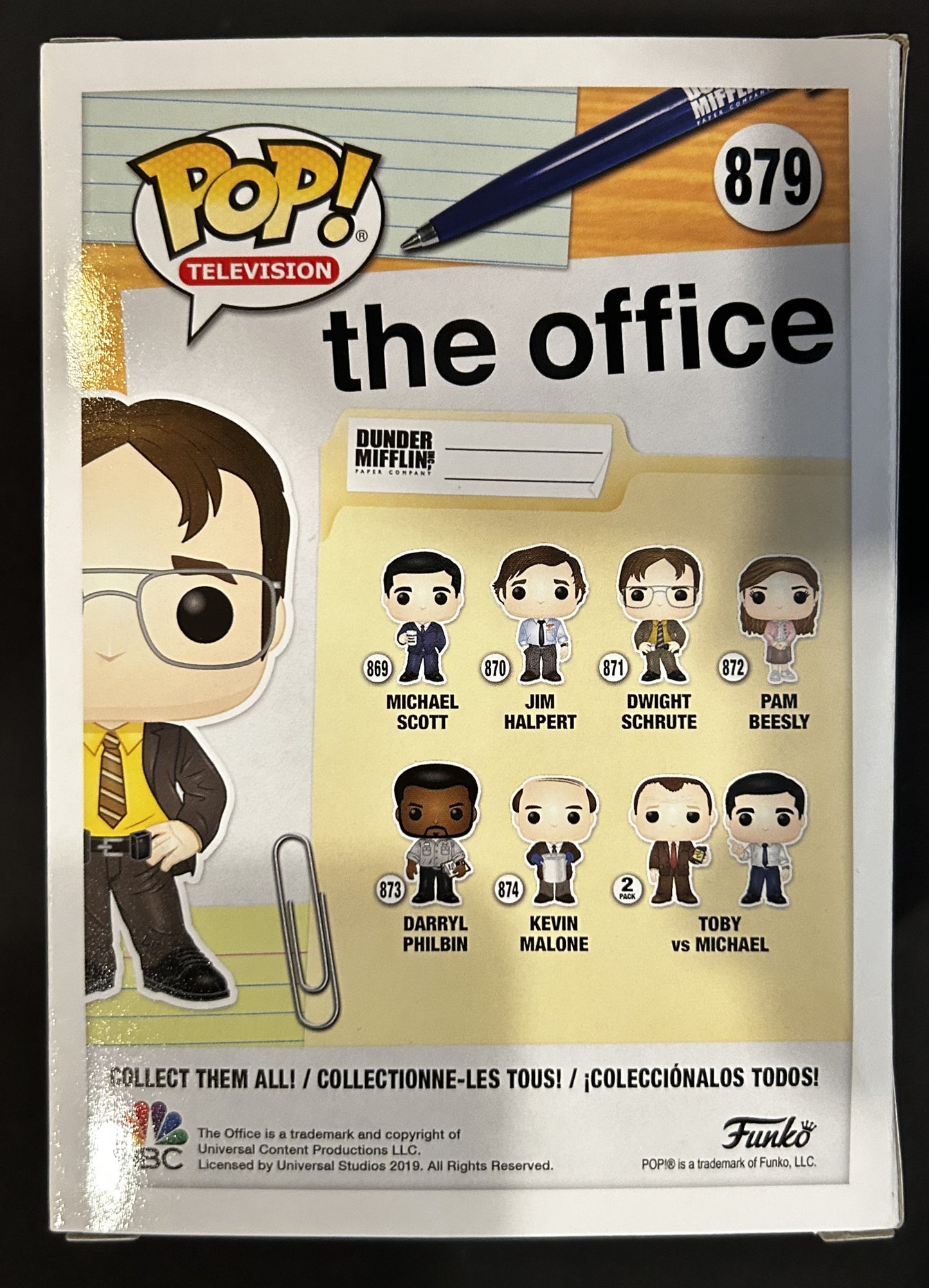 Funko Pop Television The Office Jim Halpert dressed as Dwight #879 Box Lunch Exclusive