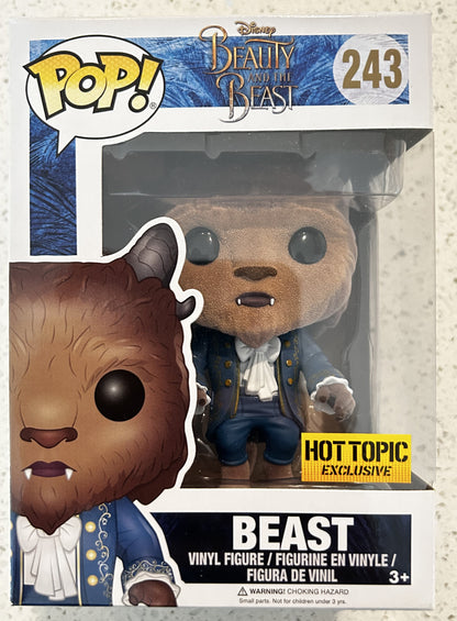 Funko Pop Beauty and the Beast Flocked Beast #243 Hot Topic Exclusive