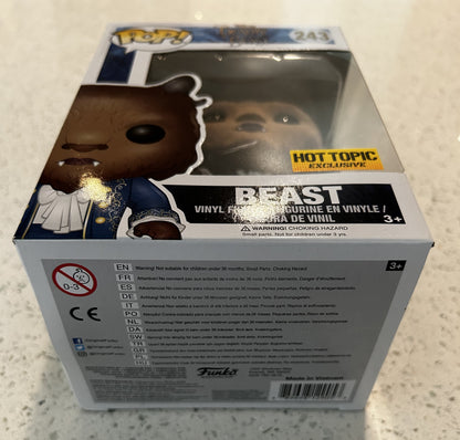 Funko Pop Beauty and the Beast Flocked Beast #243 Hot Topic Exclusive