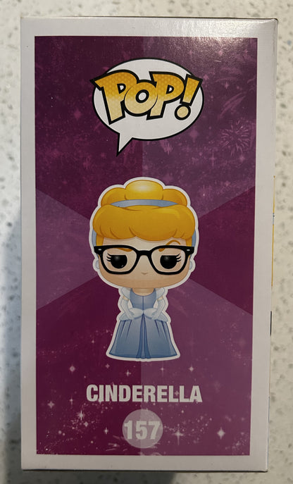 Funko Pop Movie Animation Disney Cinderella with glasses #157 Hot Topic Exclusive