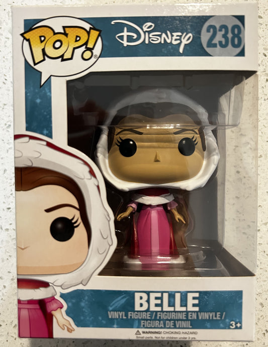 Funko Pop Disney Animation Beauty and the Beast Belle Pink Hooded Coat #238