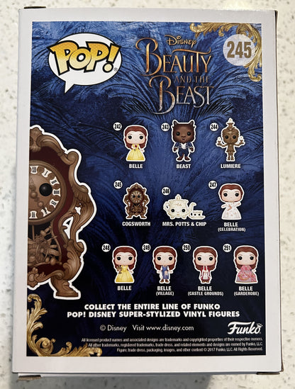 Funko Pop Disney Movie Beauty and the Beast Live Action Cogsworth #245